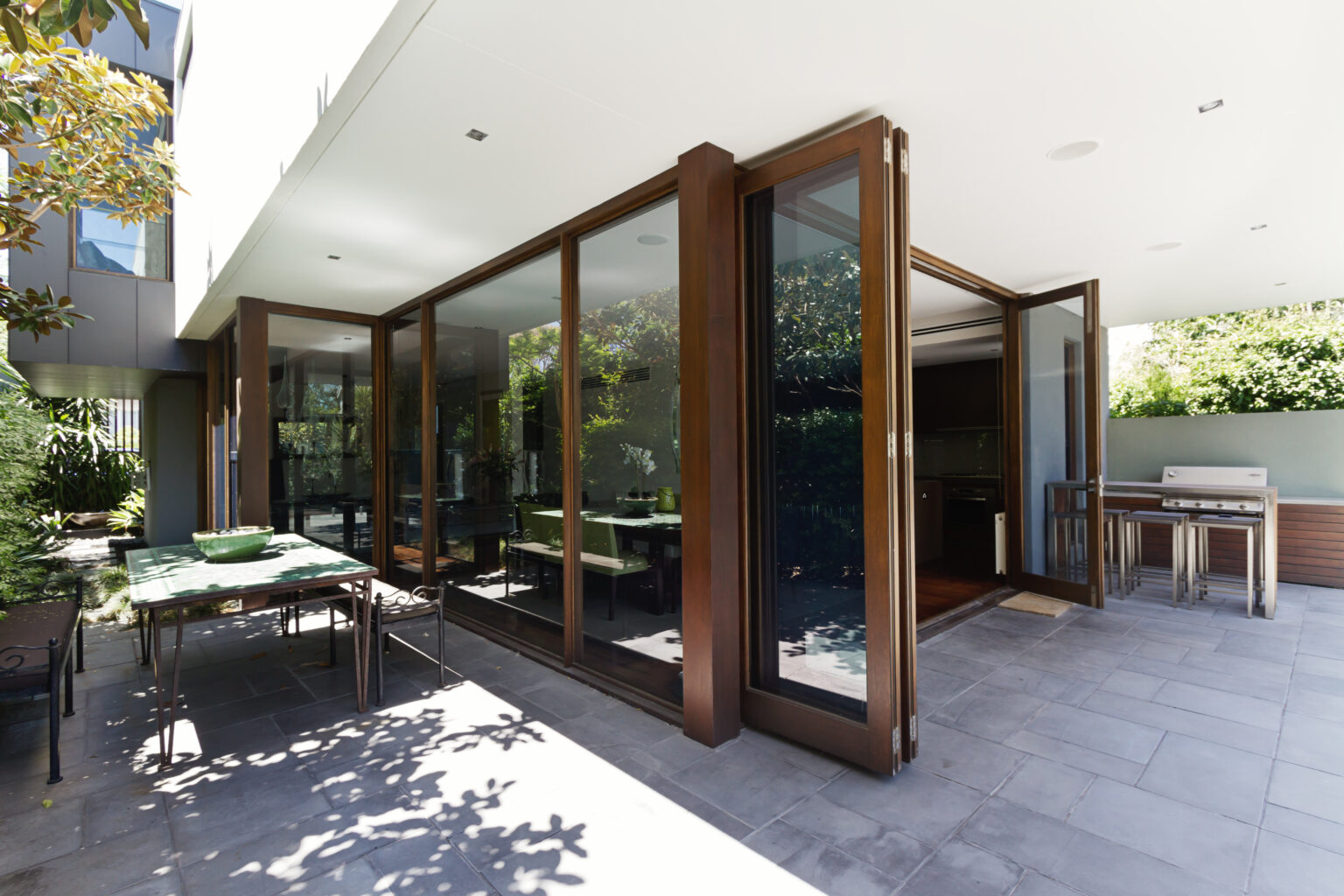 Slide Doors Presenting Opening Home To Outdoor Area