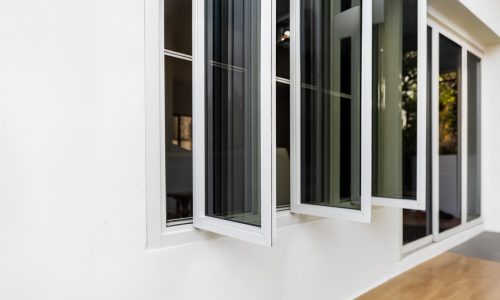 Casement Window - Window That Swing Out From Hinge On The Side Of The Frame. Casement Window In White Home